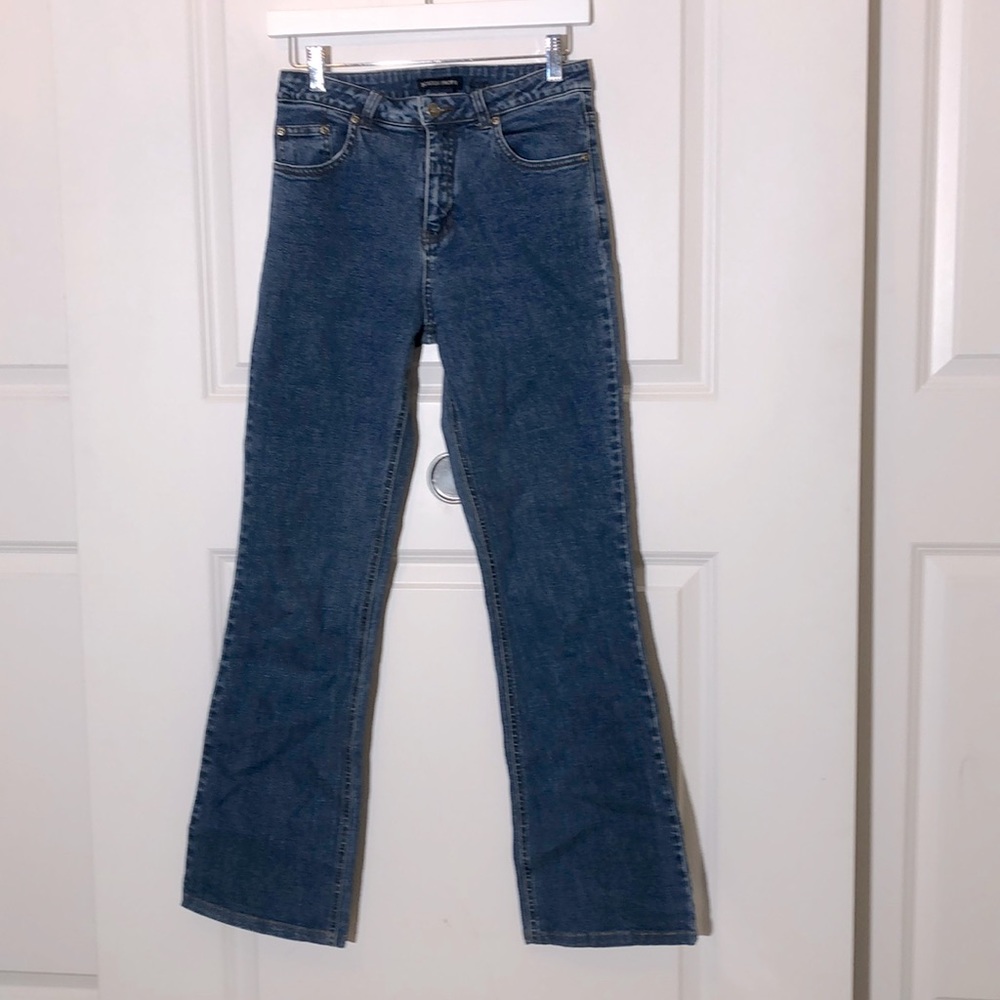 Boston Proper High Rise Flare Jeans 4